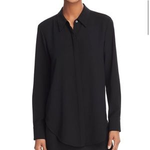 NWOT Theory silk Sunaya shirt